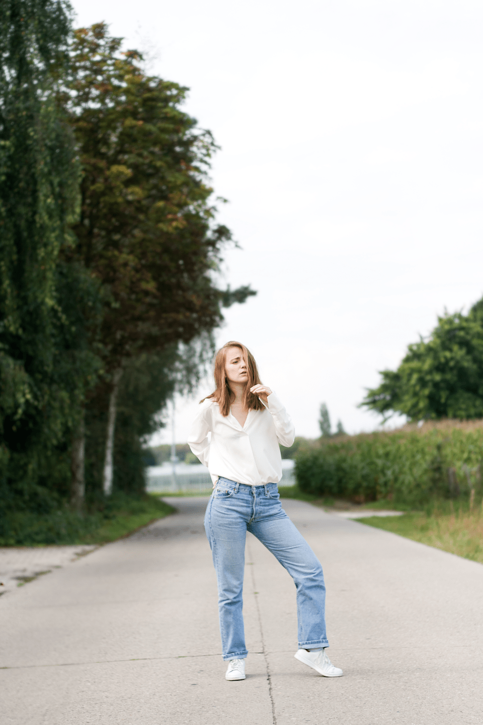 Levi's, ootd, We, We fashion , white blouse, jeans, 501, Vintage, outfit